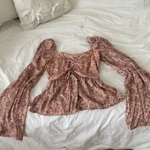Peach Love California paisley blouse
